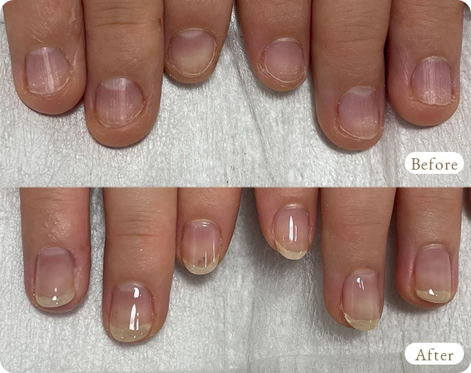 烏丸御池の自爪に優しいジェルネイルサロンPlaisir-Nail-｜削らないパラジェルで薄い爪・二枚爪・弱い爪も安心してネイルを楽しめる大人女性向けネイルサロン